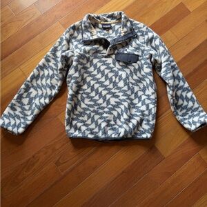 Patagonia Synchilla Fleece Pullover in Cream & Gray